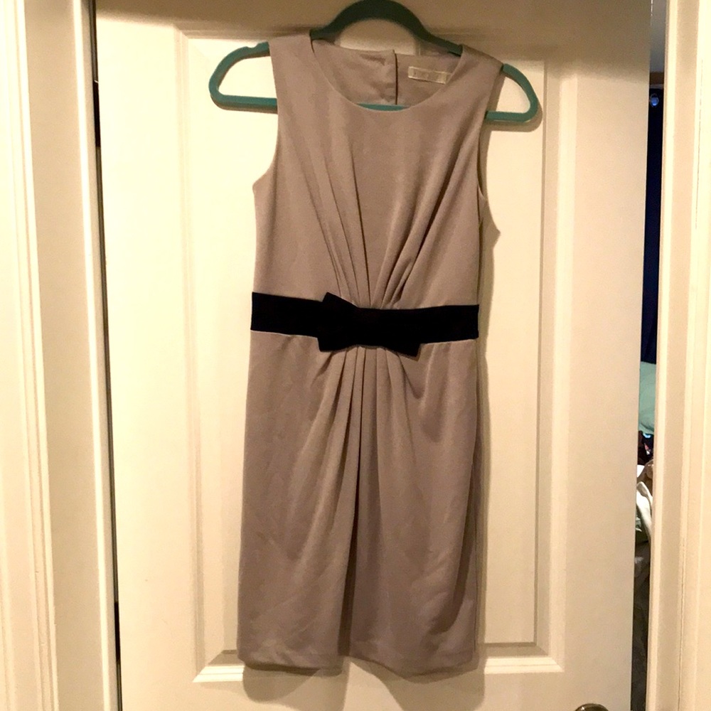 Fun Grey Dress with Keyhole Back